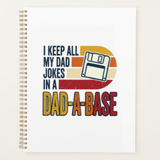 Agenda Chiste de Papá Base Retro Divertido Diseño de Vect