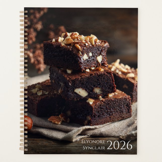 Agenda Chocolate Brownie Dessert 2026 (Anverso)