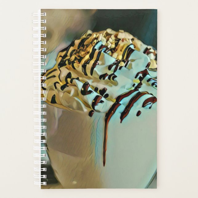 Agenda chocolate con crema de helado (Anverso)