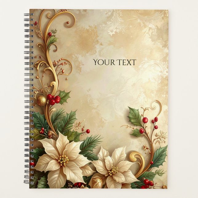 Agenda Christmas Floral Holiday Planner (Anverso)