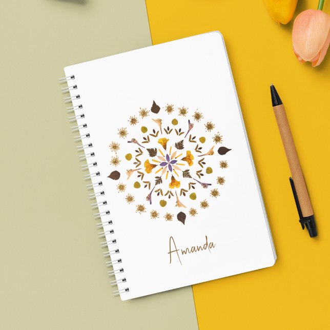 Agenda Círculo Botánico Flor De Obra De Arte Original (Subido por el creador)