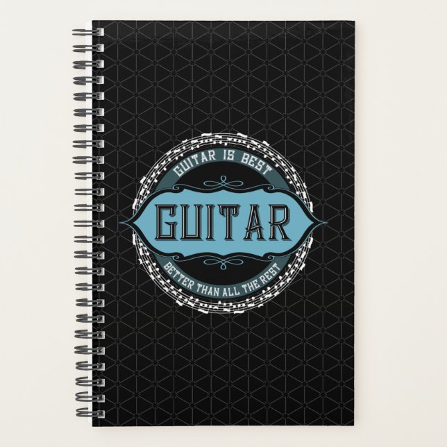 Agenda Círculo de notas de música de guitarra (Anverso)