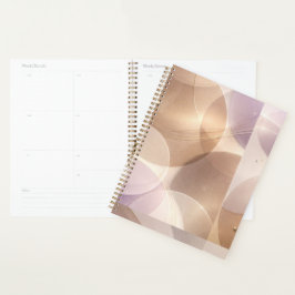 Agenda Círculos translúcidos superpuestos arte de IA