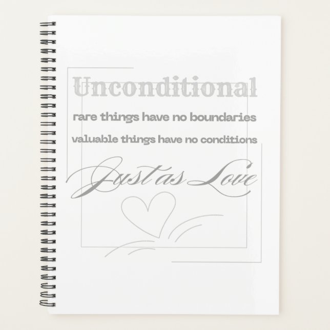Agenda Cita de Amor Incondicional (Anverso)