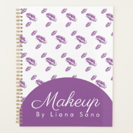 Agenda Cita de artista de labios estampados con maquillaj