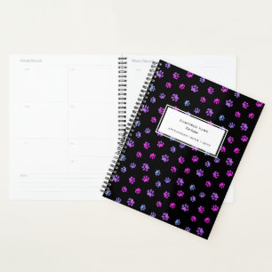 Agenda Cita de Cute Paw Prints Salón Profesional para Mas