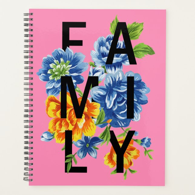 Agenda Cita de familia floral (Anverso)