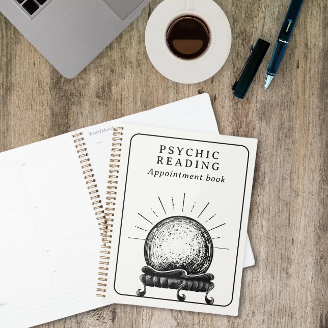 Agenda Cita de lectura psíquica de crystal Ball (Mystic Crystal Ball Psychic Reading Appointment Planner )