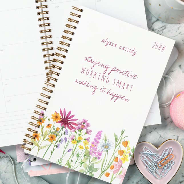 Agenda Cita de positividad de flores silvestres de bonito (Subido por el creador)