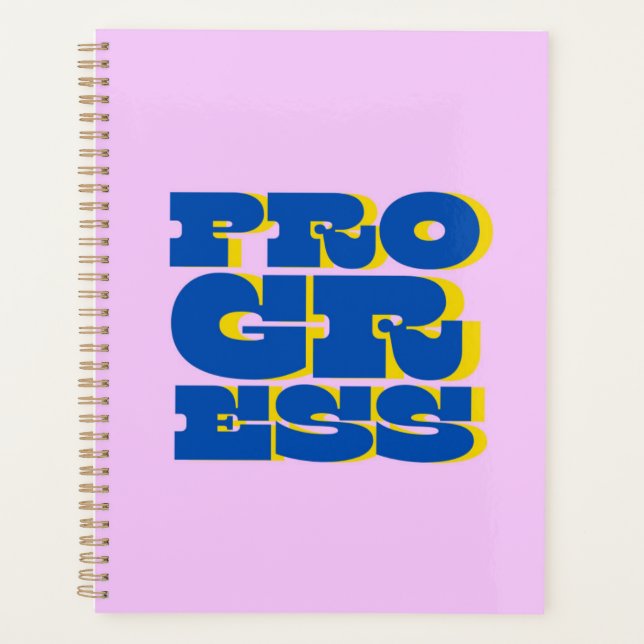 Agenda Cita de progreso para las resoluciones de Año Nuev (Anverso)