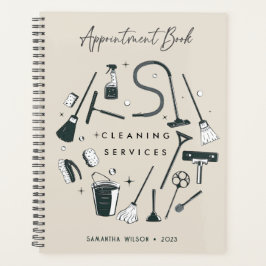 Agenda Cita de servicios de limpieza púrpura de Pastel