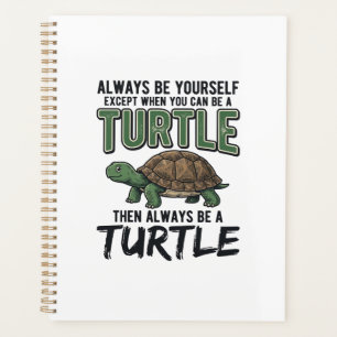 Agenda Cita Divertida de Tortuga Diseño Vector Vintage_1