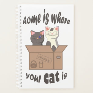 Agenda Cita divertida Home es donde está tu gato