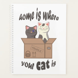 Agenda Cita divertida Home es donde está tu gato