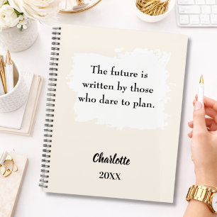 Agenda Cita inspiradora crema beige 2026