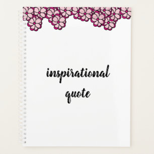 Agenda Cita Inspiradora de flor rosa