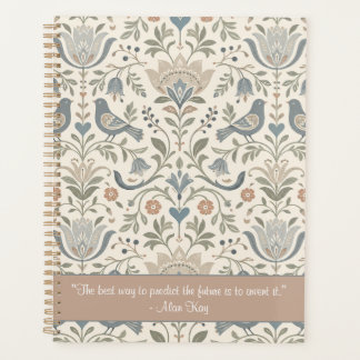 Agenda Cita Inspiradora Flores Escandinavas Aves 