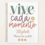 Agenda Cita Inspiradora retro "Vive cada momento"<br><div class="desc">Retro "Vive Cada Momento" Inspiradora Cita Planner para ella.</div>
