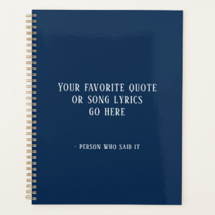 Agenda cita personalizado, azul marino