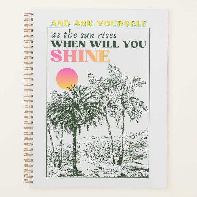Agenda Cita retro inspiradora de autocuidado  (Anverso)