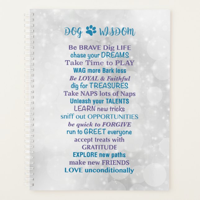 Agenda Citas de sabiduría de perro - citas de amantes de  (Anverso)