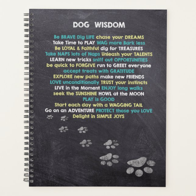 Agenda Citas de Wisdom Perro Perro Amante (Anverso)