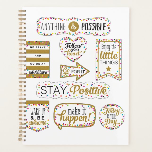 Agenda Citas Inspiradoras de colores (Anverso)