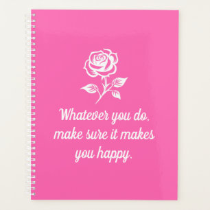 Agenda Citas Inspiradoras Modernas De Color Rosa Y Rosa