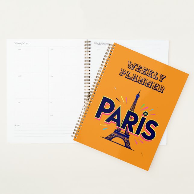 Agenda City of Lights: Bold Paris Typography Art (Demostración)