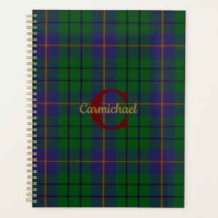Agenda Clan Carmichael Plaid Monogrammed