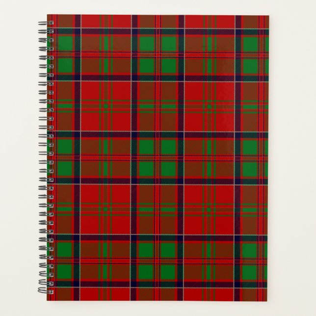 Agenda Clan escocés MacDonald de Glencoe Tartan Plaid (Anverso)