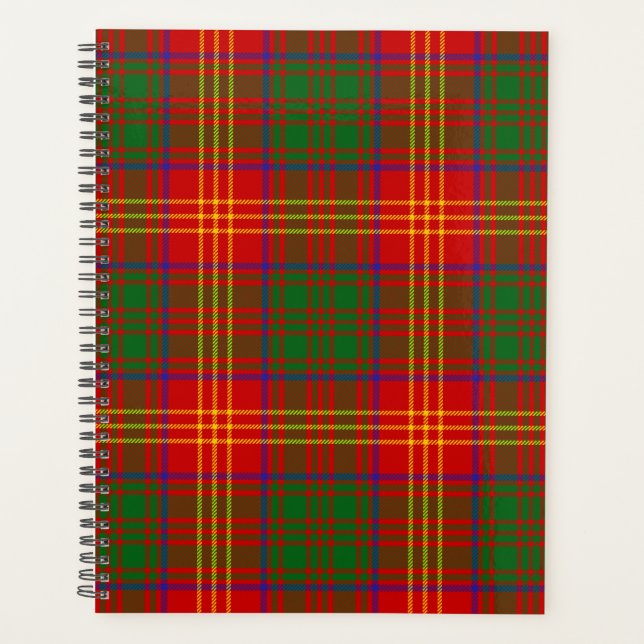 Agenda Clan escocés quema tartán plaid (Anverso)