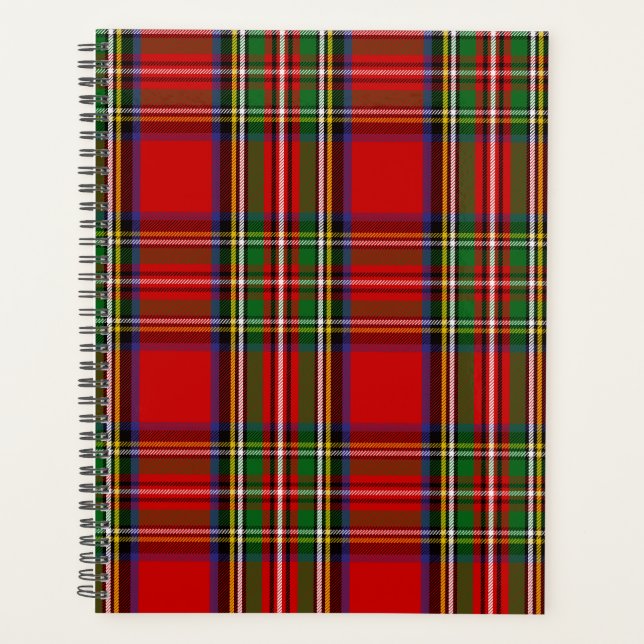 Agenda Clan escocés Stewart Tartan Plaid (Anverso)