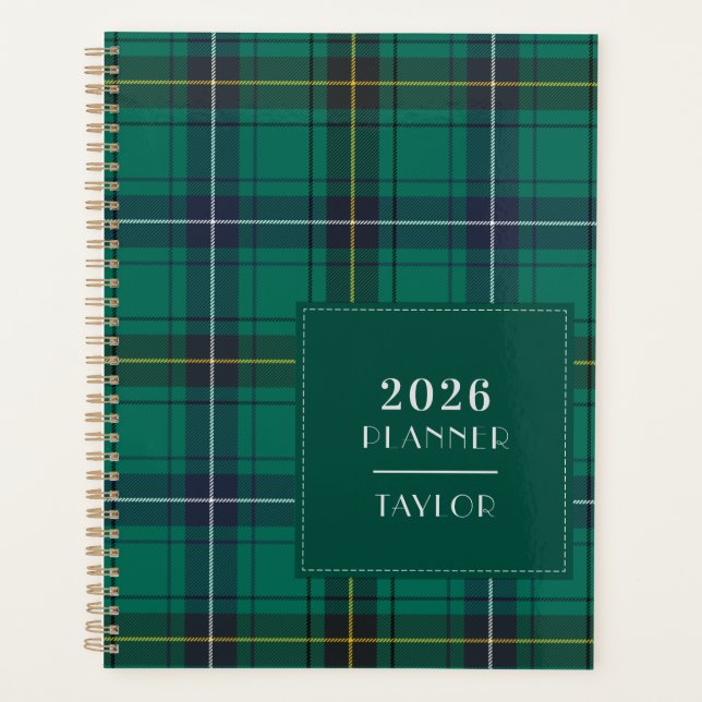 Agenda Clan Henderson Tartan Checkered 2026 (Anverso)