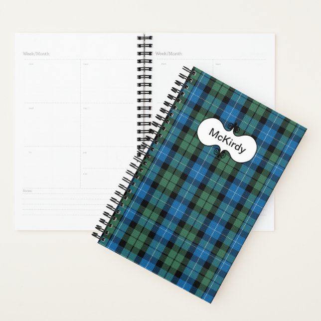Agenda Clan MacKirdy Tartan Plaid Planner (Demostración)