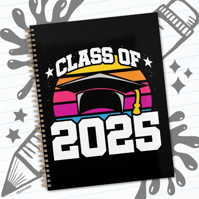 Agenda Clase Senior 2025 de la Graduación Retro Sunset de (Subido por el creador)
