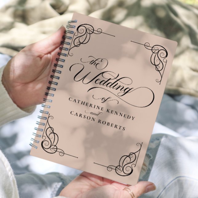 Agenda Clásica caligrafía moderna estilo beige y guión ne (Subido por el creador)
