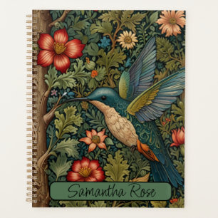 Agenda Clásica moda bohemiana de arte de colibrí vintage