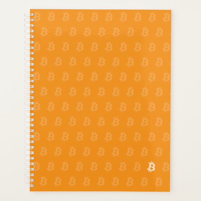 Agenda Clásico Bitcoin Naranja (Anverso)