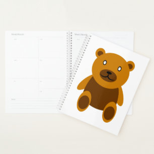 Agenda Clásico de teddybear marrón