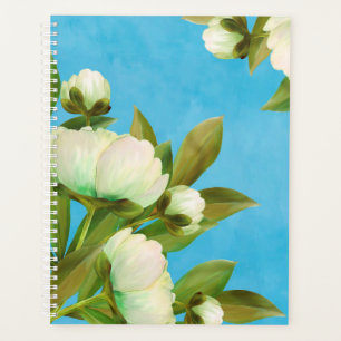Agenda Clásico ramo floral de peonías blancas