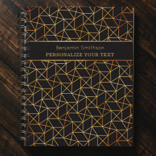 Agenda Clásico Resumen de lujo Black Gold Professional