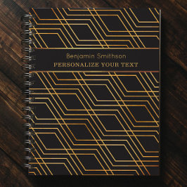 Agenda Clásico Resumen de lujo Black Gold Professional