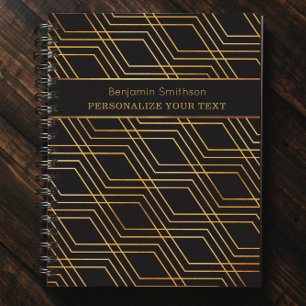 Agenda Clásico Resumen de lujo Black Gold Professional