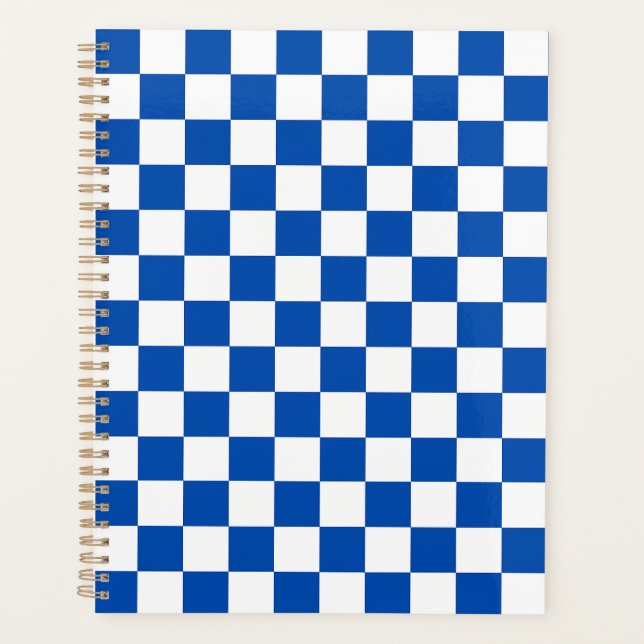 Agenda Classic cobalt blue checkerboard (Anverso)