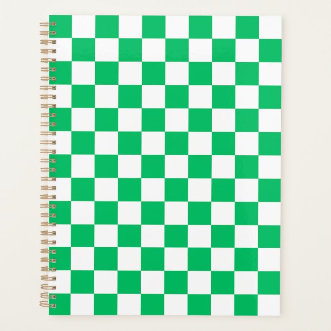 Agenda Classic green checkered  (Anverso)