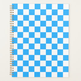 Agenda Classic light blue checkerboard