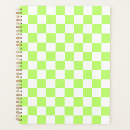 Agenda Classic visual lime checkerboard