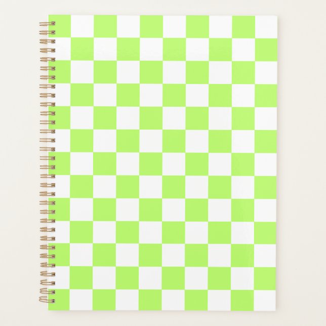 Agenda Classic visual lime checkerboard  (Anverso)