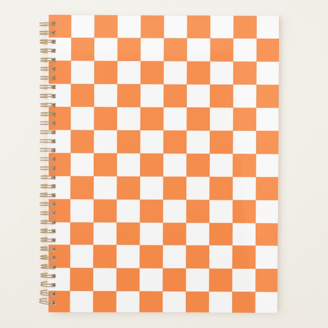 Agenda Classic visual orange checkerboard  (Anverso)